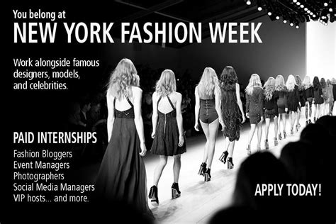 Fashion Week Internships.
